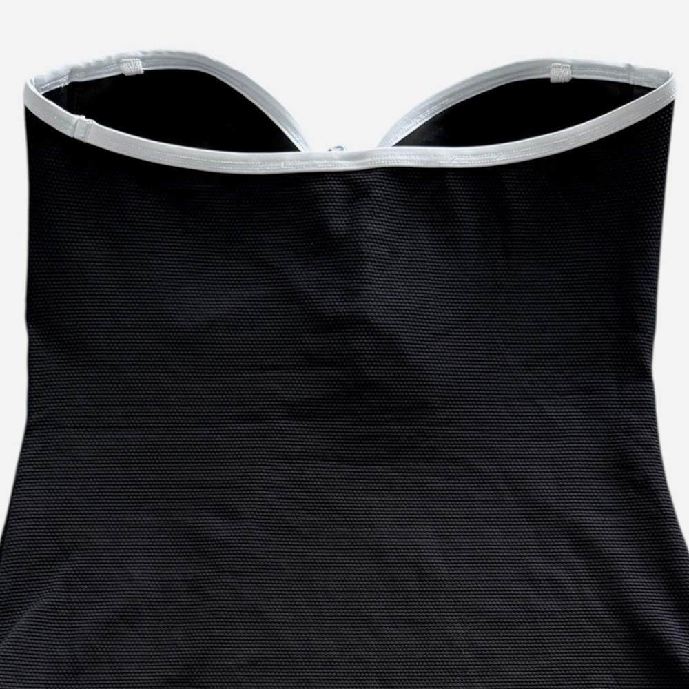 Tommy Bahama Island Cays Cabana Tie-Front Bandeau Tankini Top - Picture 6 of 8